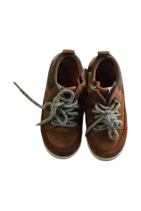 A Brown Sneakers from Pom d’Api in size 3T for boy. (Back View)