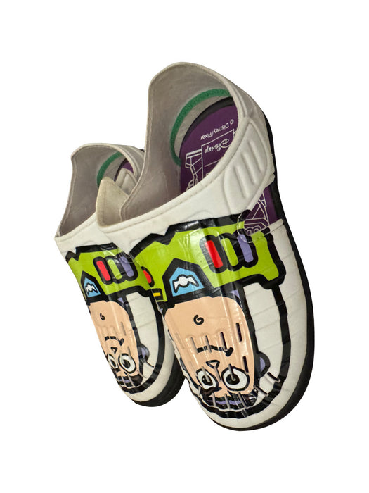 A Green Slip Ons from Adidas in size 7Y for neutral. (Back View)