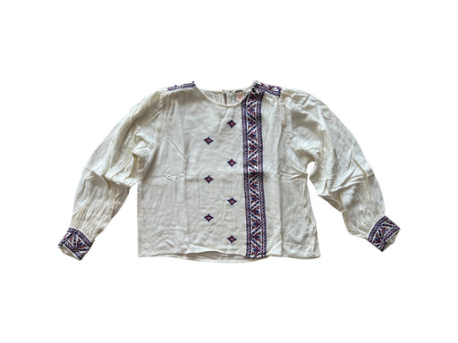A White Long Sleeve Shirts from Bellerose in size 12Y for girl. (Front View)
