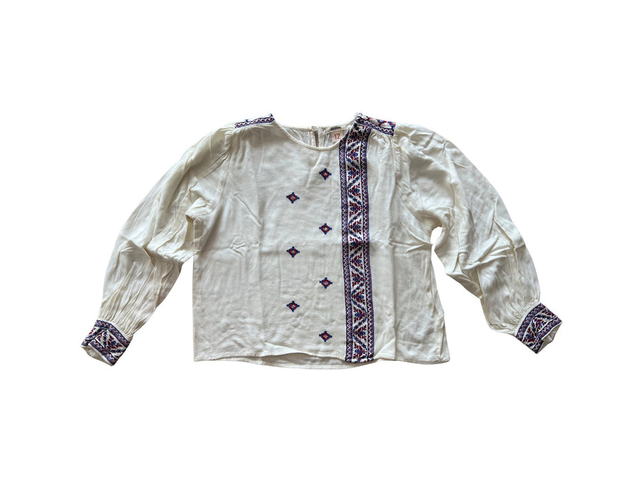 A White Long Sleeve Shirts from Bellerose in size 12Y for girl. (Front View)