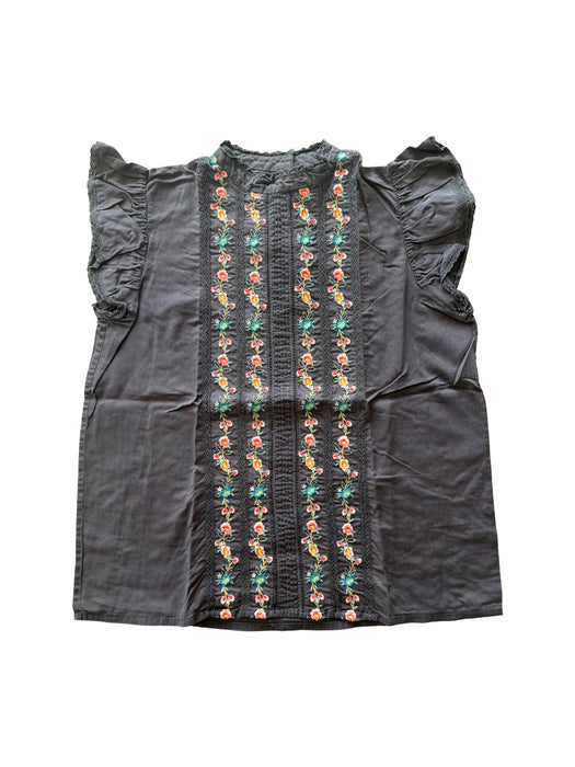 A Grey Sleeveless Shirts from Bonton in size 10Y for girl. (Front View)