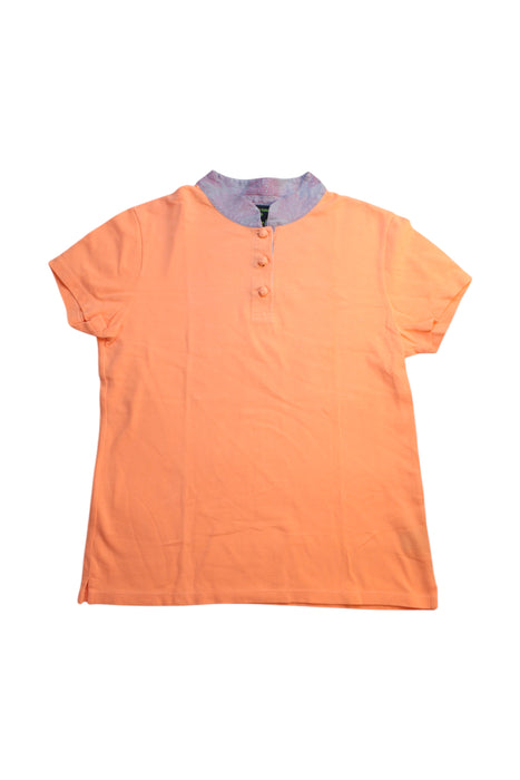 A Orange Short Sleeve Polos from Shanghai Tang in size 14Y for boy. (Front View)