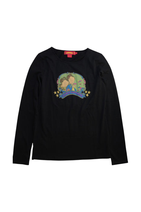 A Black Long Sleeve Tops from Shanghai Tang in size 14Y for girl. (Front View)