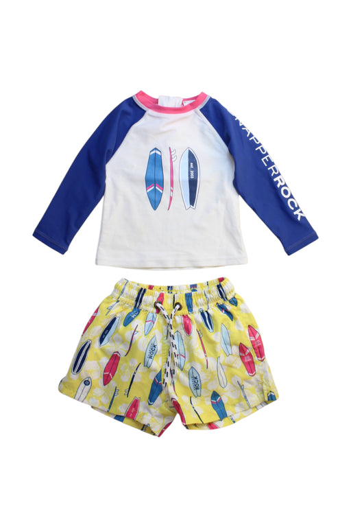 A Multicolour Swim Sets from Snapper Rock in size 6-12M for neutral. (Front View)