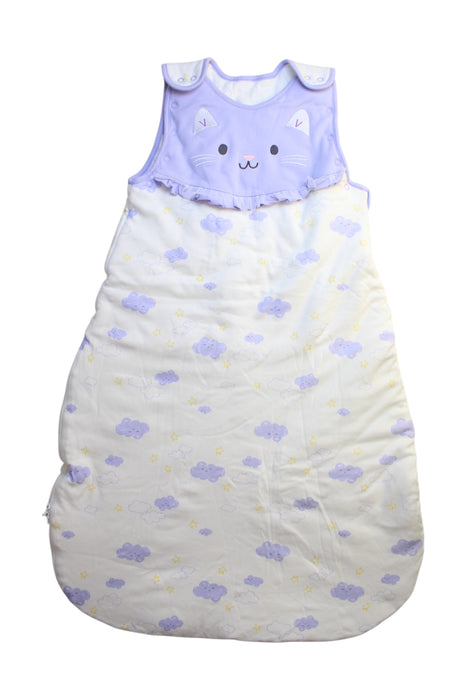 A White Sleepsacs from Mides in size 12-18M for girl. (Front View)