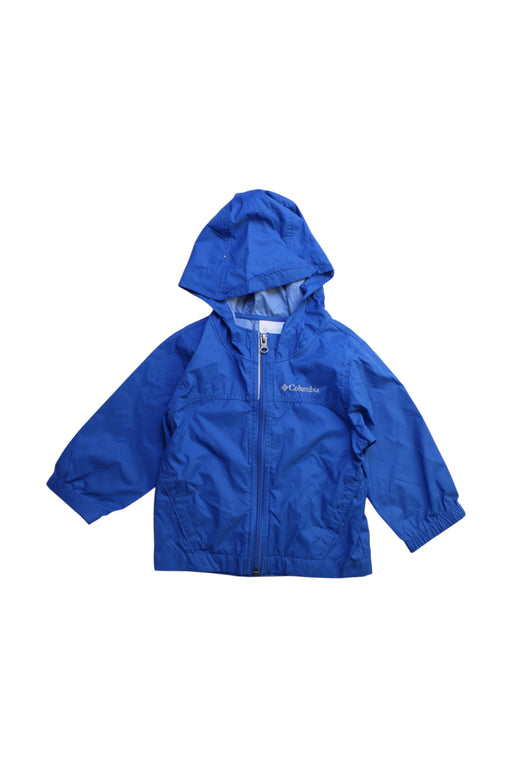 A Blue Rain Jackets from Columbia in size 2T for boy. (Front View)
