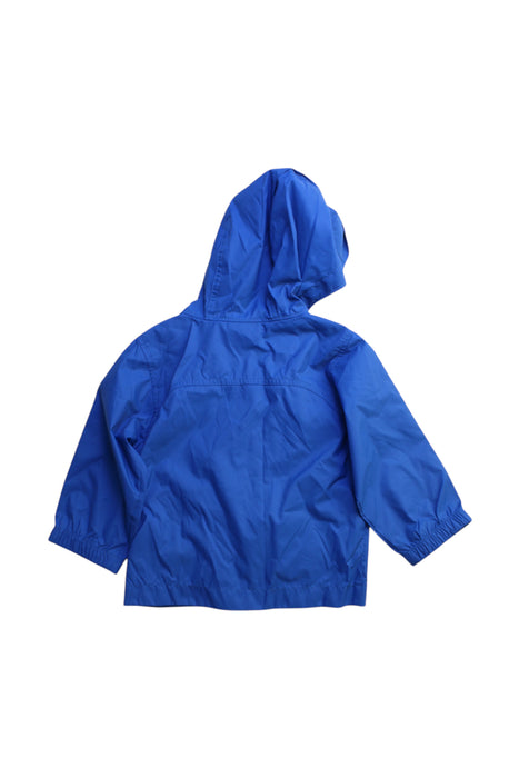 A Blue Rain Jackets from Columbia in size 2T for boy. (Back View)