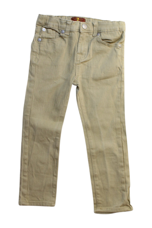 A Beige Jeans from 7 For All Mankind in size 3T for boy. (Front View)