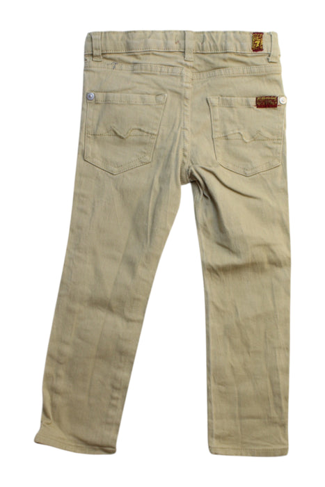 A Beige Jeans from 7 For All Mankind in size 3T for boy. (Back View)