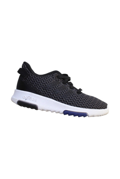 A Black Sneakers from Adidas in size 3T for boy. (Front View)