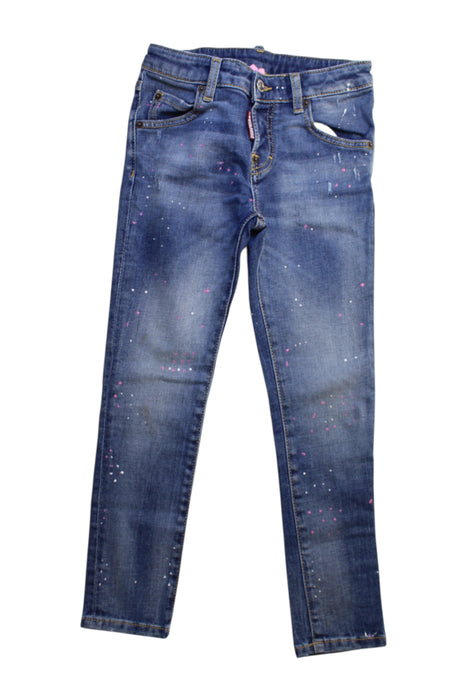 A Blue Jeans from DSquared2 in size 8Y for girl. (Front View)