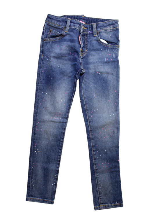 A Blue Jeans from DSquared2 in size 8Y for girl. (Front View)