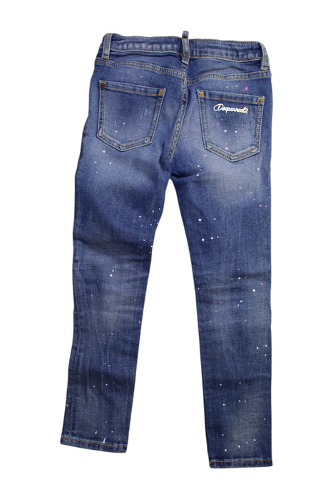 A Blue Jeans from DSquared2 in size 8Y for girl. (Back View)