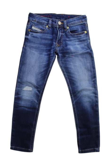 A Blue Jeans from Diesel in size 6T for boy. (Front View)
