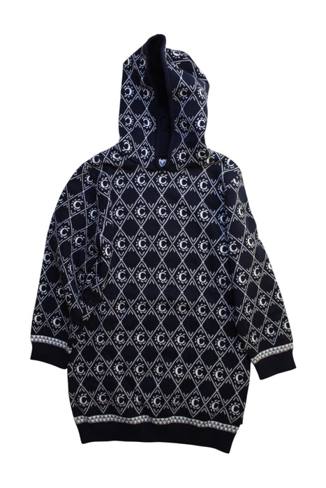 A Navy Hooded Sweatshirts from Chloe in size 6T for girl. (Front View)