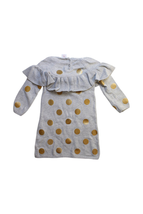 A Grey Sweater Dresses from Seed in size 2T for girl. (Back View)
