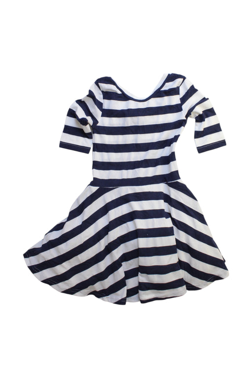 A Navy Long Sleeve Dresses from Seed in size 3T for girl. (Front View)