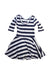A Navy Long Sleeve Dresses from Seed in size 3T for girl. (Back View)