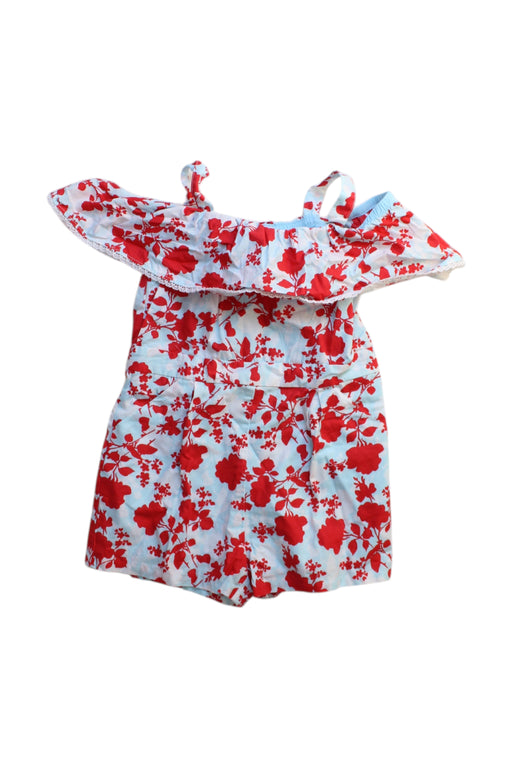 A Red Sleeveless Rompers from Janie & Jack in size 2T for girl. (Front View)
