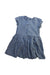 A Blue Short Sleeve Dresses from Monoprix in size 5T for girl. (Front View)