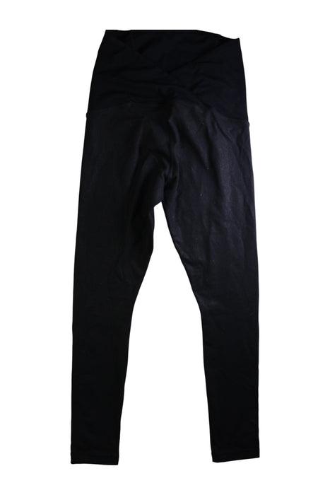 A Black Leggings from Ingrid & Isabel in size Maternity-S for maternity. (Back View)