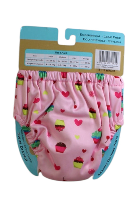 A Multicolour Swim Diapers from Charlie Banana in size 0-3M for girl. (Back View)