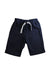A Navy Shorts from Petit Bateau in size 6T for boy. (Front View)