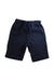 A Navy Shorts from Petit Bateau in size 6T for boy. (Back View)