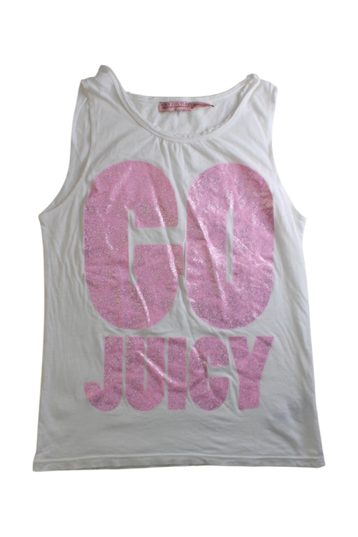 A White Sleeveless Tops from Juicy Couture in size 10Y for girl. (Front View)