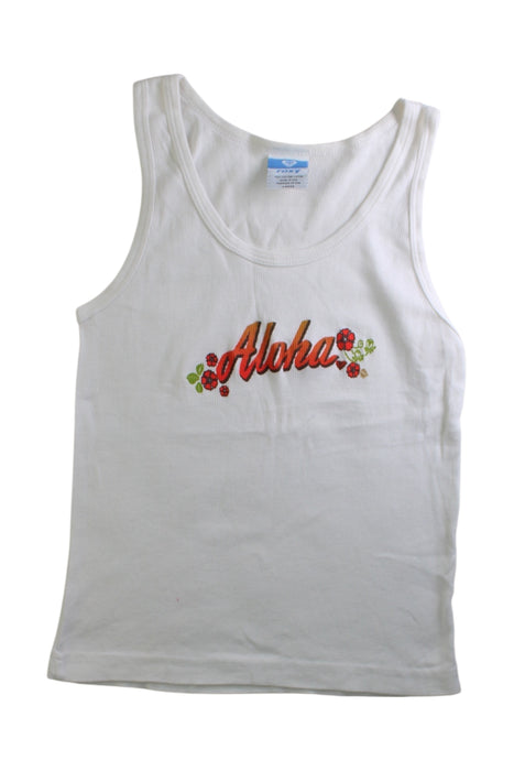 A White Sleeveless Tops from Roxy in size 12Y for girl. (Front View)