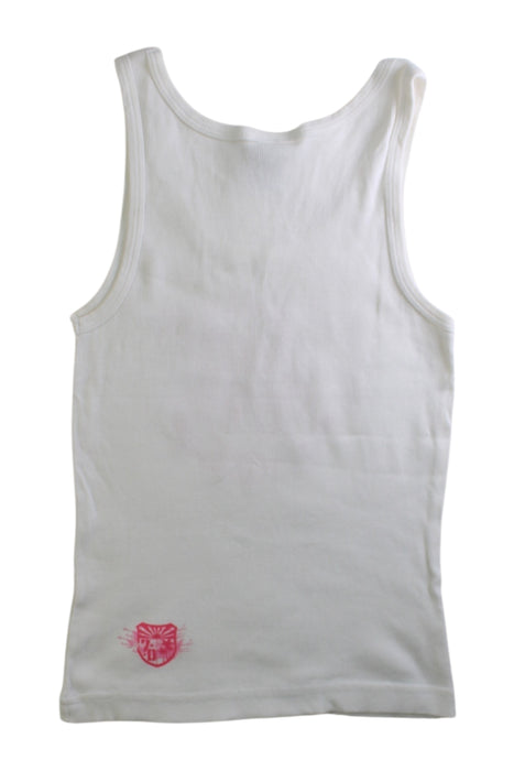 A White Sleeveless Tops from Roxy in size 7Y for girl. (Back View)