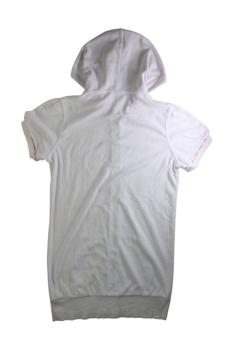 A White Hooded Sweatshirts from Paul Frank in size 10Y for girl. (Back View)