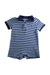 A Blue Short Sleeve Rompers from Ralph Lauren in size 12-18M for boy. (Front View)