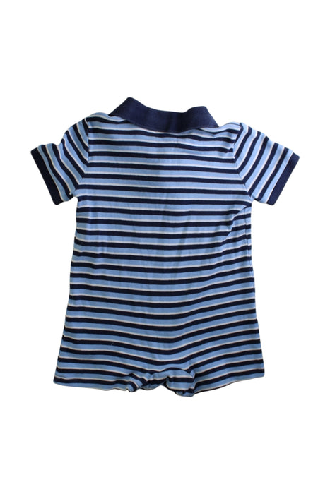 A Blue Short Sleeve Rompers from Ralph Lauren in size 12-18M for boy. (Back View)