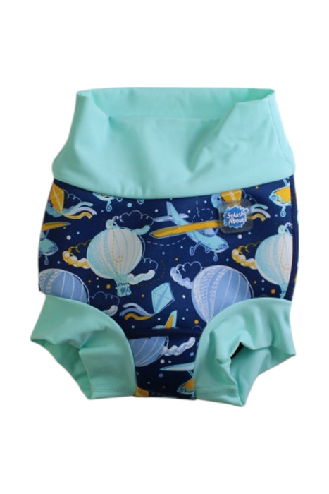 A Blue Swim Diapers from Splash About in size 6-12M for boy. (Front View)