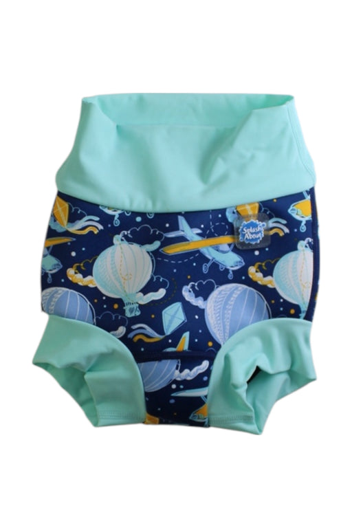 A Blue Swim Diapers from Splash About in size 6-12M for boy. (Front View)