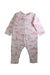 A White Onesies from Petit Bateau in size 2T for girl. (Back View)