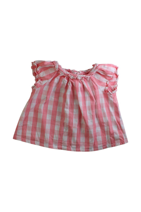 A Pink Sleeveless Tops from Bonpoint in size 6-12M for girl. (Front View)