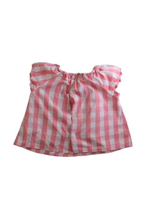 A Pink Sleeveless Tops from Bonpoint in size 6-12M for girl. (Back View)