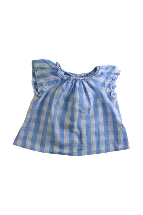 A Blue Sleeveless Tops from Bonpoint in size 6-12M for girl. (Front View)