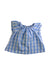 A Blue Sleeveless Tops from Bonpoint in size 6-12M for girl. (Front View)
