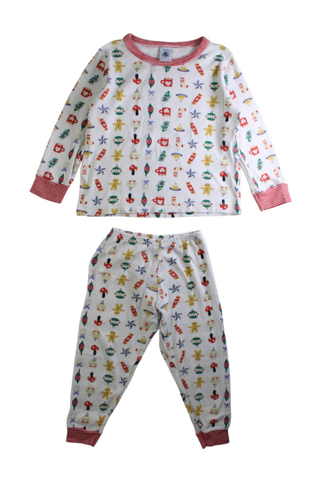 A Multicolour Pyjama Sets from Petit Bateau in size 3T for girl. (Front View)