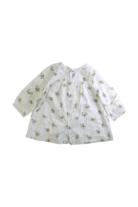 A White Long Sleeve Dresses from Bonpoint in size 6-12M for girl. (Back View)