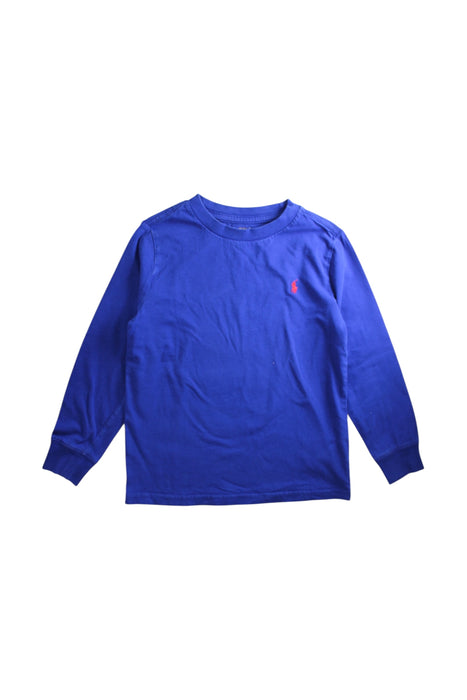 A Blue Crewneck Sweatshirts from Polo Ralph Lauren in size 5T for boy. (Front View)