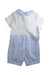 A Blue Short Sleeve Rompers from Nicholas & Bears in size 6-12M for boy. (Back View)