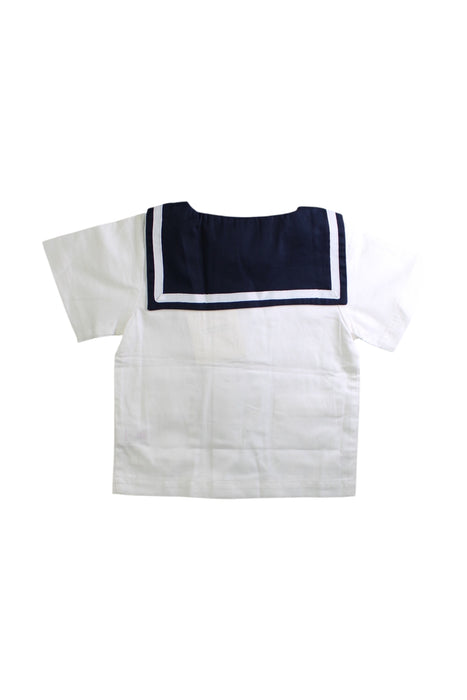 A White Long Sleeve Shirts from Rachel Riley in size 2T for boy. (Back View)