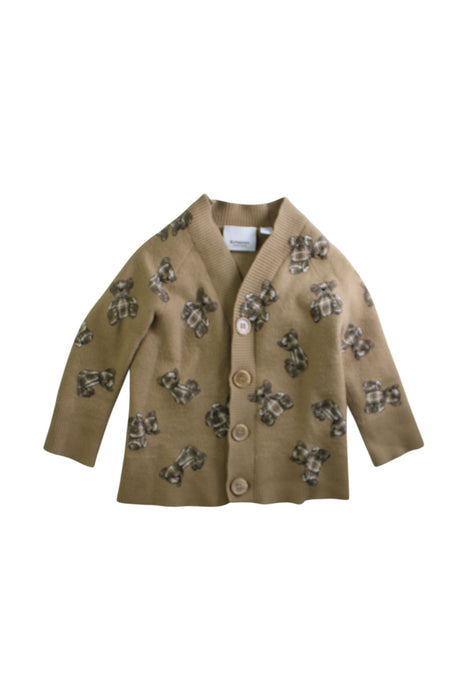 A Brown Cardigans from Burberry in size 3T for neutral. (Front View)