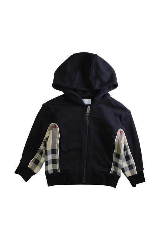 A Black Lightweight Jackets from Burberry in size 3T for boy. (Front View)