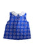 A Blue Sleeveless Tops from Jacadi in size 5T for girl. (Back View)