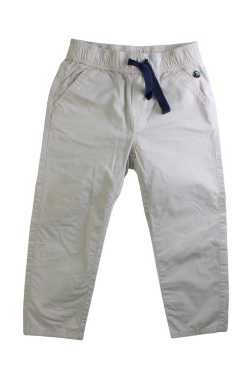 A Beige Casual Pants from Petit Bateau in size 3T for boy. (Front View)
